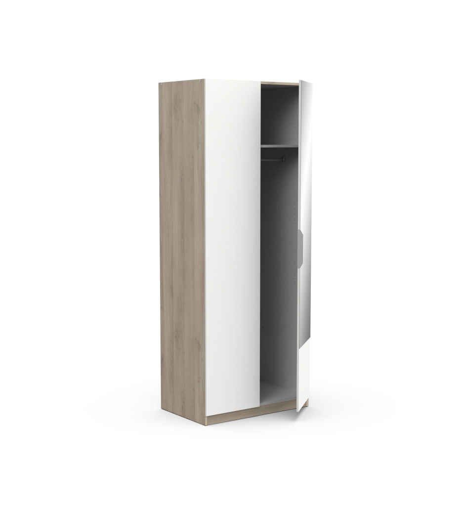 #ARMOIRE 2 PORTES+MIROIR G3 GHOST CBA 391381