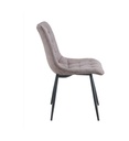 #CHAISE TISSU TAUPE-15656TA-NADIA