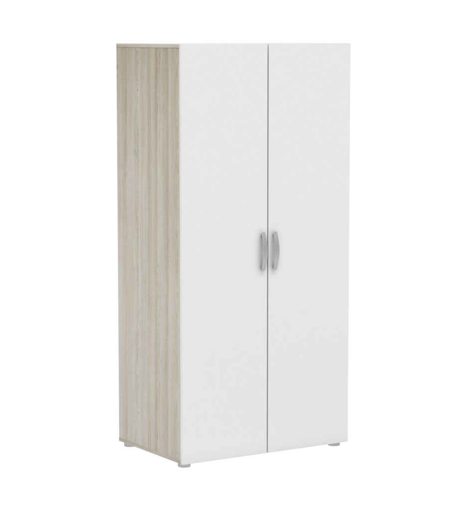 Penderie 2 portes NANO coloris chêne shannon/ blanc 302543