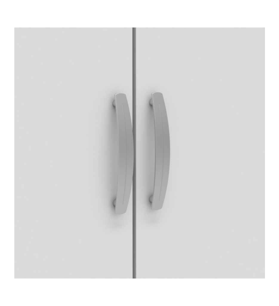 Penderie 2 portes NANO coloris chêne shannon/ blanc 302543