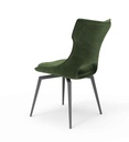 CHAISE VELOURS VERT PIVOTANTE 180°-15421VE - MONICA