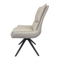 #CHAISE ROTATIVE 180° EN CUIR BEIGE-52958CE -MILANO CUIR