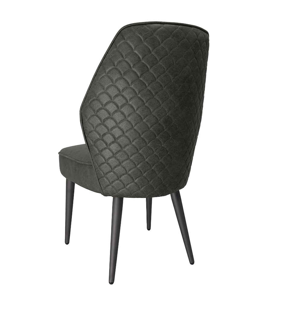 #CHAISE TISSU -GRIS ANTHRACITE-52961GA -BORNEO