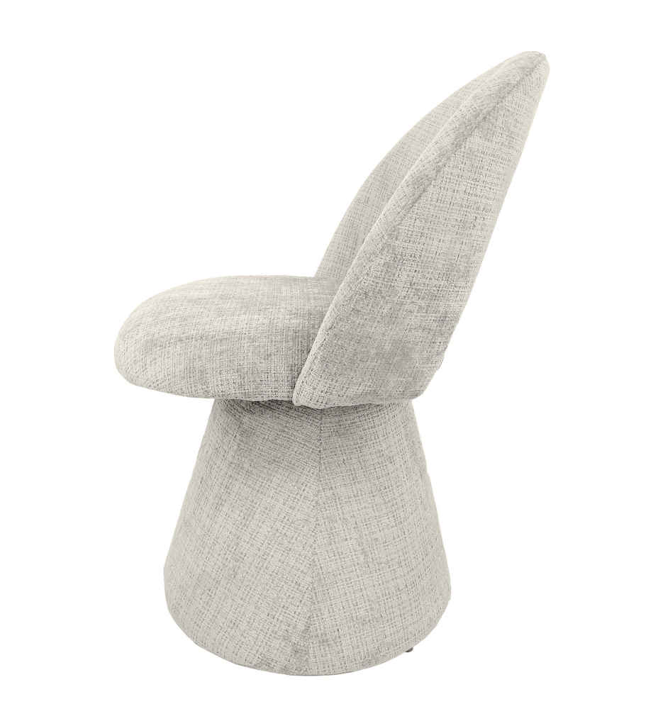 #CHAISE TISSU BEIGE-ROTATIVE 180°-52962EC-CIRCUS