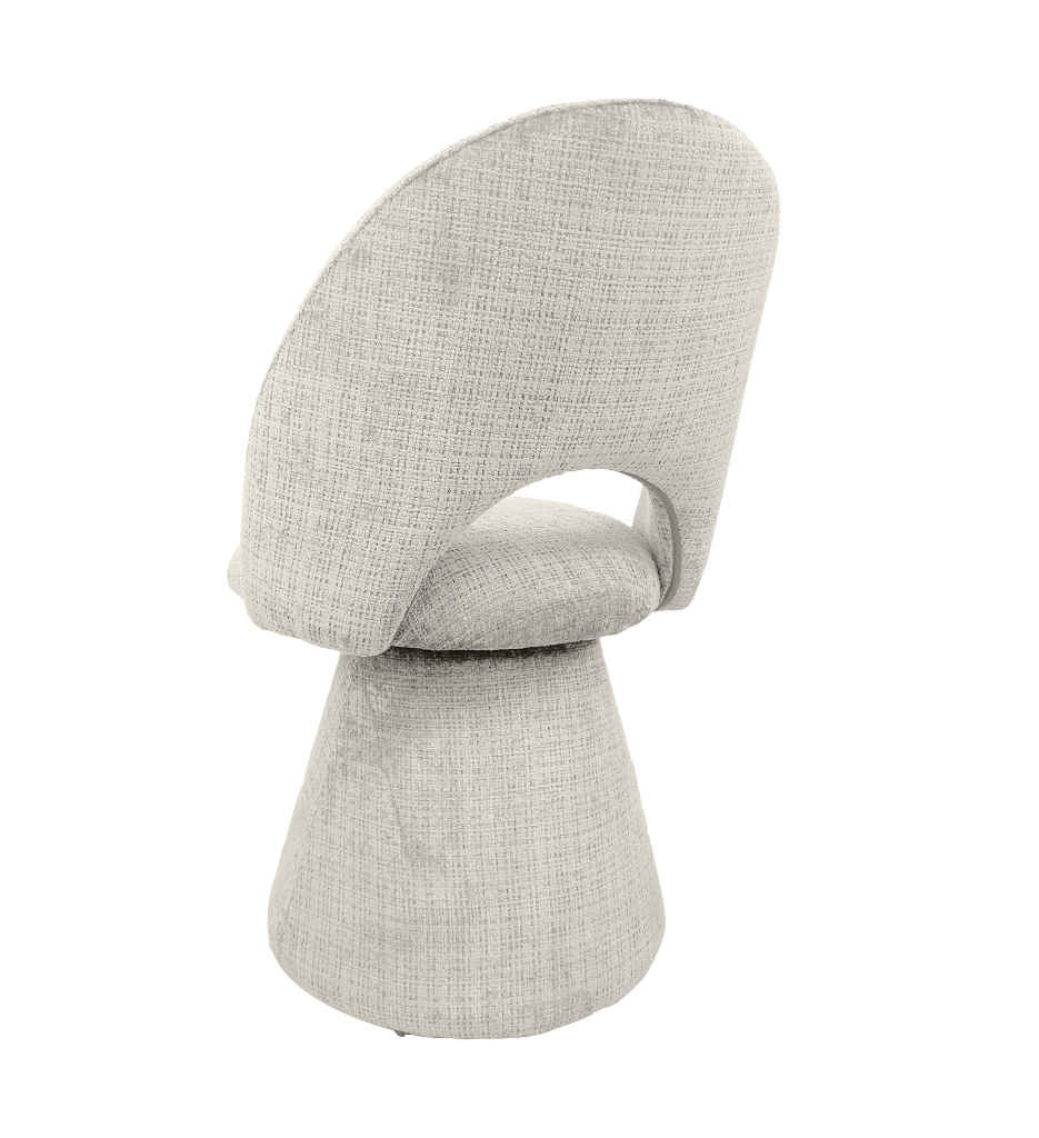 #CHAISE TISSU BEIGE-ROTATIVE 180°-52962EC-CIRCUS
