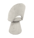 #CHAISE TISSU BEIGE-ROTATIVE 180°-52962EC-CIRCUS