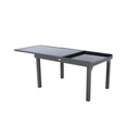 Table extensible Piazza 10 places verre trempé graphite JJA 139773