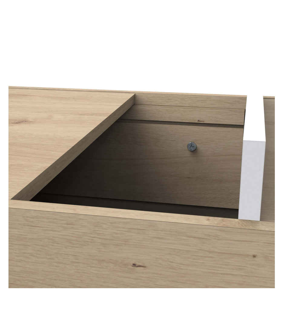 #TABLE BASSE LEAD CHENE ROYAL/BLANC 412665