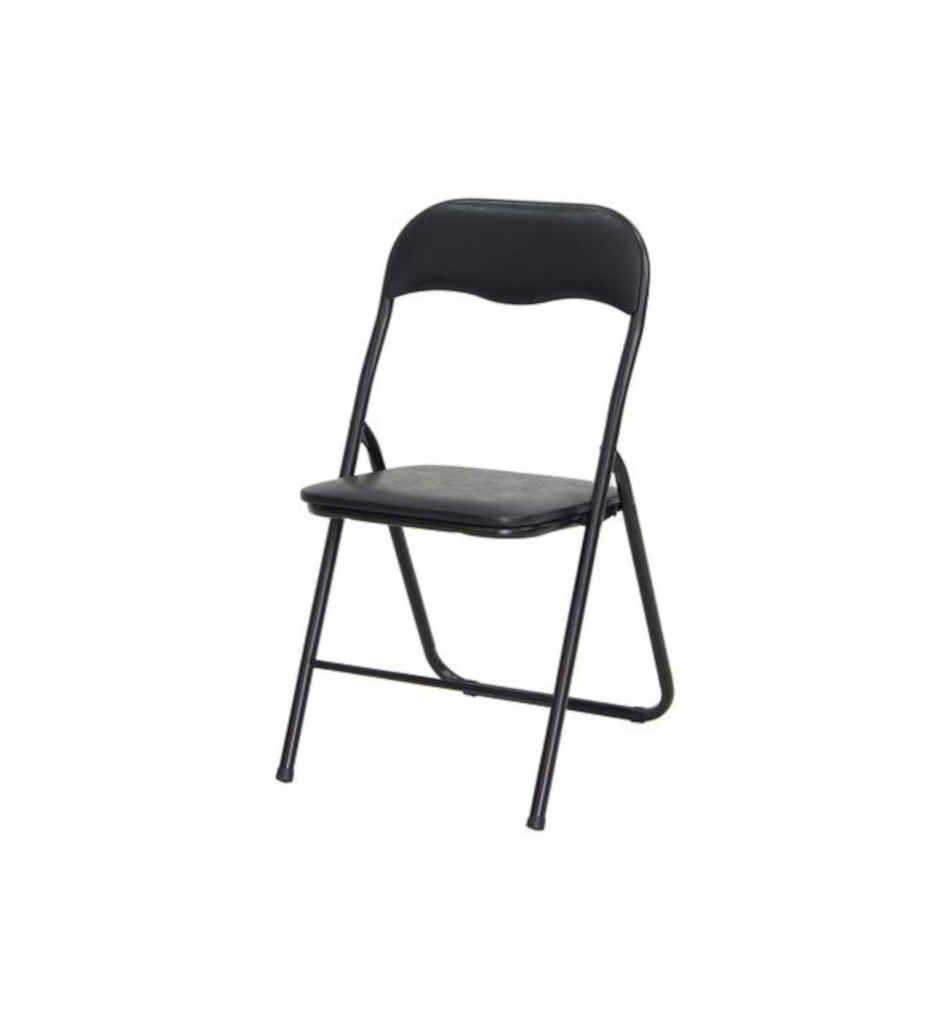 chaise pliante noir LILAS