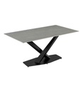TABLE CERAMIQUE 160x90-18600GR-GRIS-ELLA