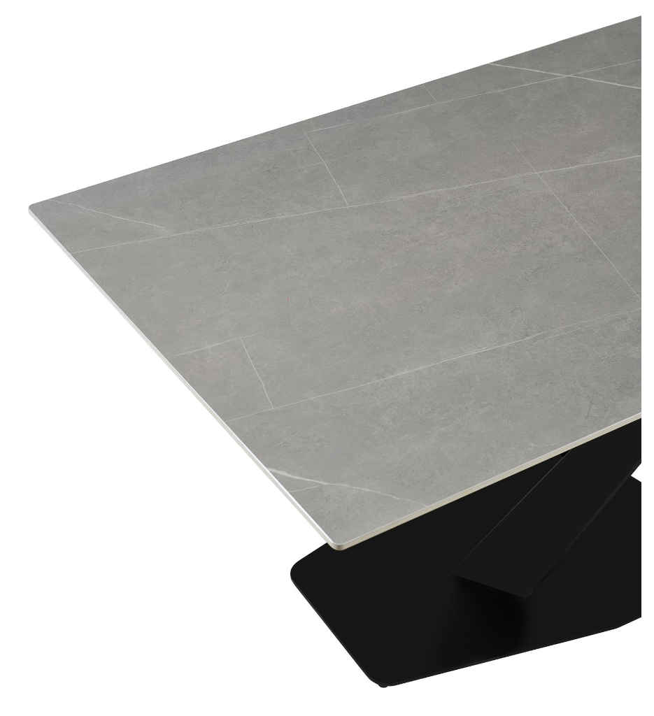 TABLE CERAMIQUE 160x90-18600GR-GRIS-ELLA