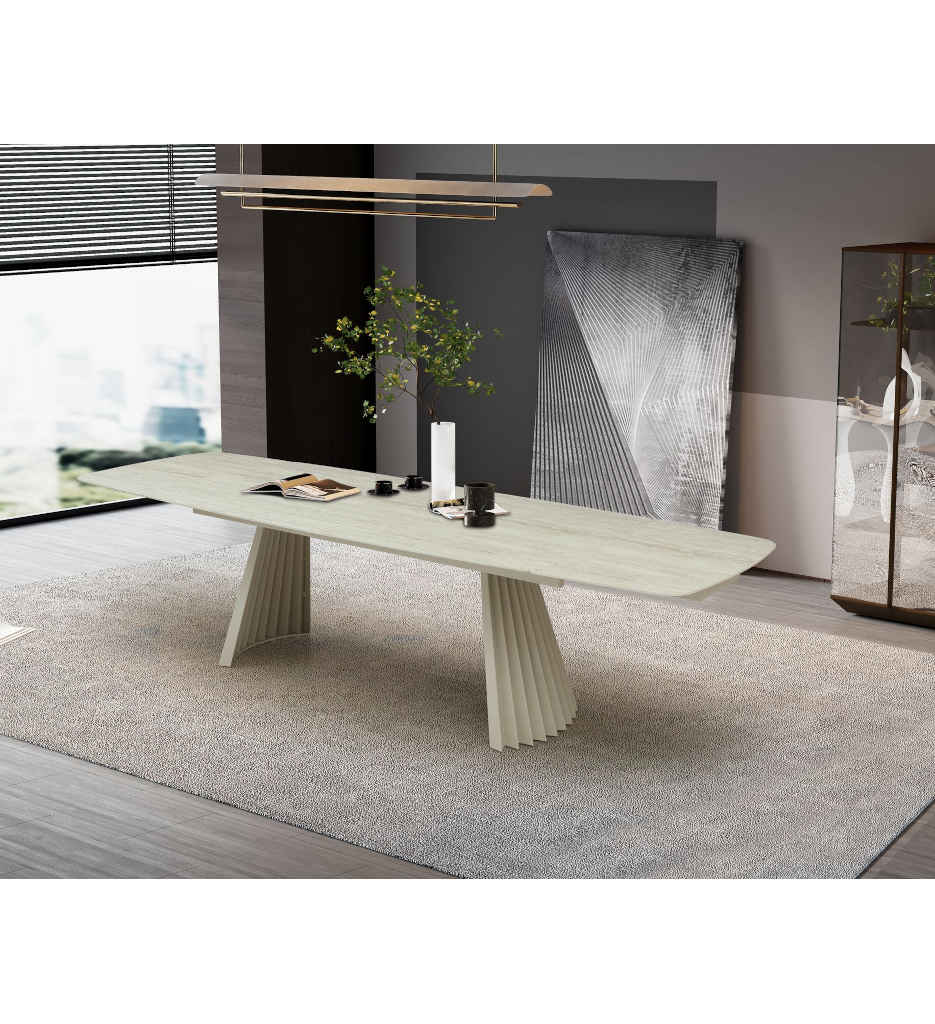 TABLE CERAMIQUE -200(300)/100CM-TRAVERTIN-27612TR-MARRIOT