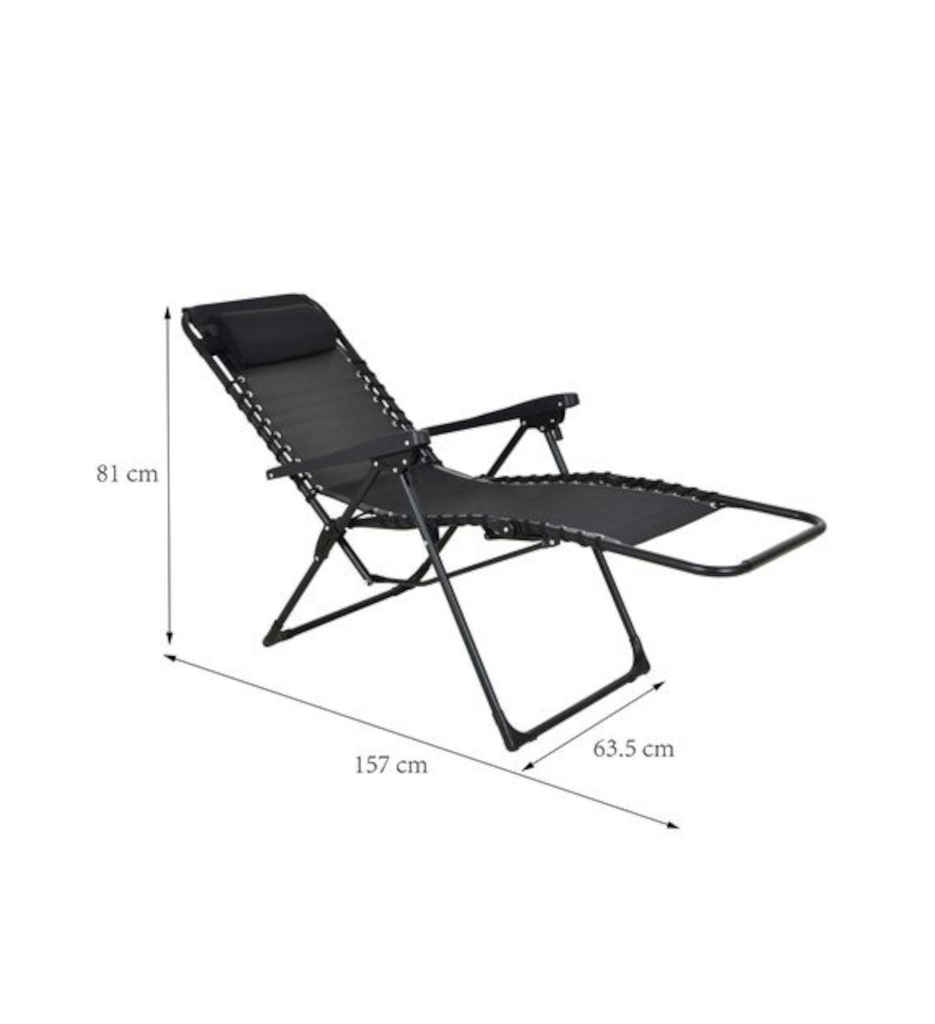 FAUTEUIL RELAX NOIR SIESTA 2