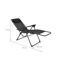 FAUTEUIL RELAX NOIR SIESTA 2
