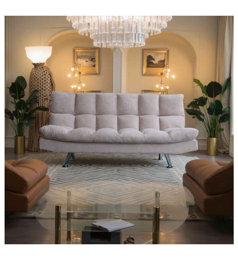 BANQUETTE-CLIC-CLAC 130x195-BEIGE-PUFFY