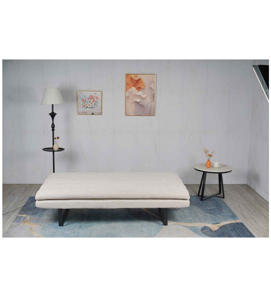 BANQUETTE-CLIC-CLAC-TISSU CREME-QLM-161-I-CREME