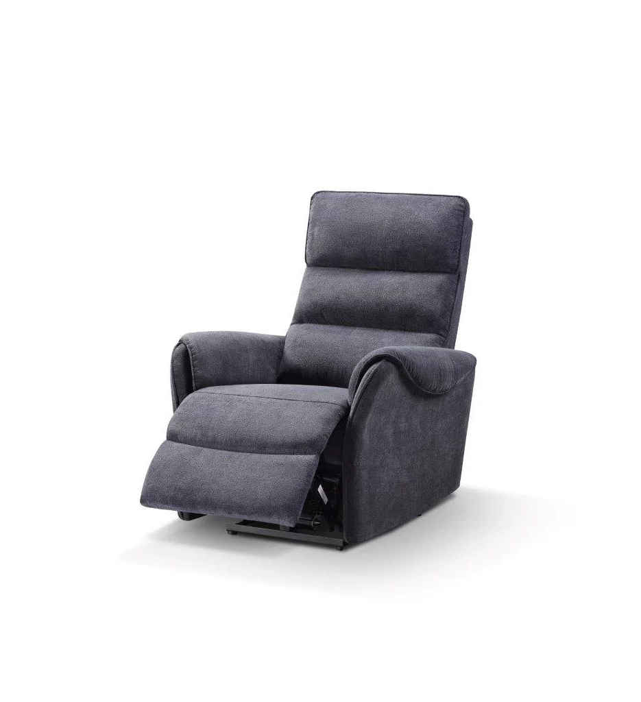 #FAUTEUIL RELAX/LIFT ELECTRIQUE-TISSU 608 GRIS FONCE-MONZA