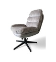 #FAUTEUIL ROTATIF TISSU GRIS-16242GR-BAMBINO