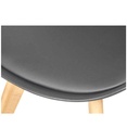 #CHAISE ABS/BOIS-GRIS-16226GR -NORVEGE