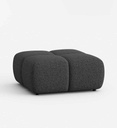 POUF 90*90 CM-TISSU ABRIAMO 8-ANTHRACITE-ESSA