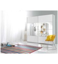ARMOIRE 2PT BLANC MAT AVEC MIROIRS-180CM-22971656-BETA