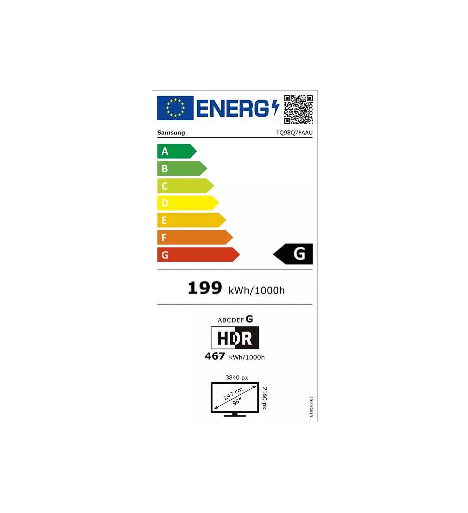 TV QLED 248CM G °°°SAMSUNG TQ98Q7FA