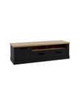 MEUBLE TV 179.3 cm NOIR/BOIS DURO DURT231L/M954
