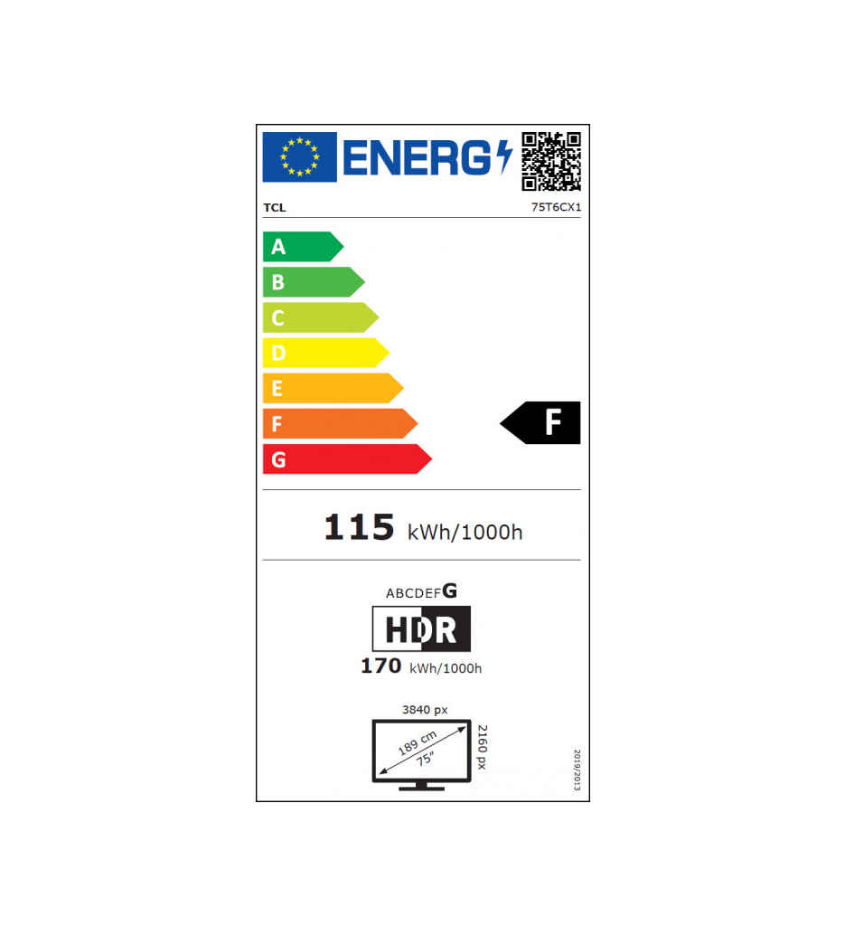 TV QLED 189CM F °TCL 75P79L