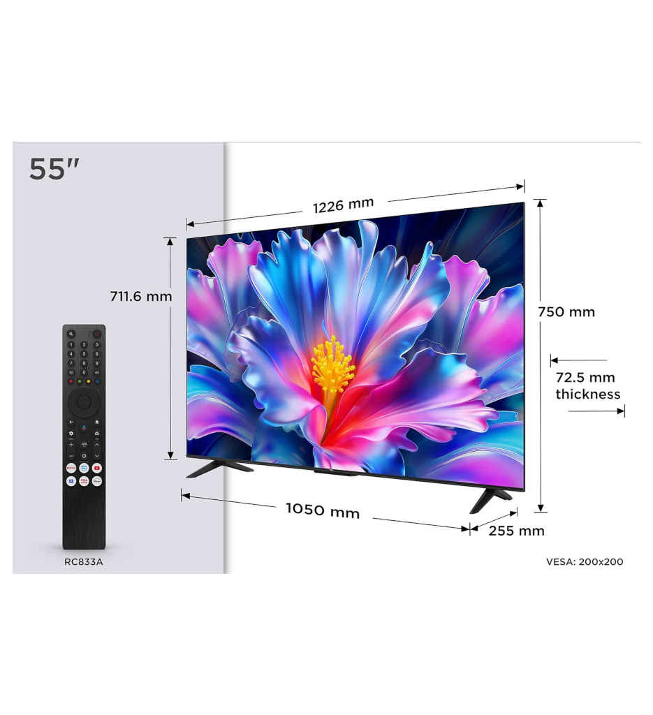 TV UHD 4K 139CM °TCL 55P6L