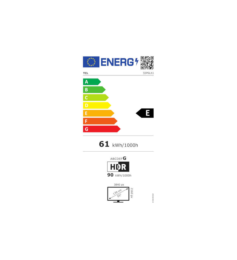 TV UHD 4K 139CM °TCL 55P6L