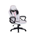 Fauteuil gaming bicolore Blanc/Rose DUMB
