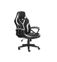 Fauteuil gaming bicolore Noir/Argent DUMB