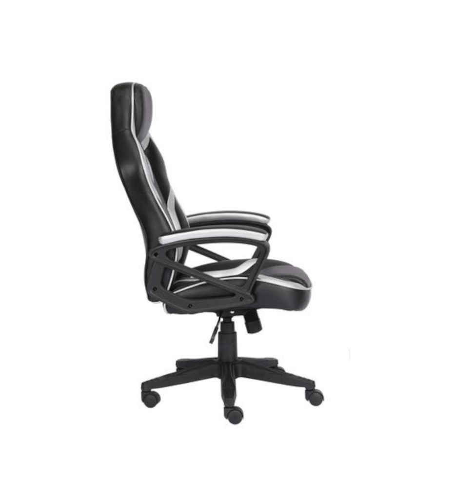 Fauteuil gaming bicolore Noir/Argent DUMB