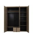 ARMOIRE 3 PORTES + 1 TIROIR-CHENE  ARTISAN-1H3S280-TREVOR