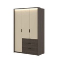 #ARMOIRE 3 PORTES/3 TIROIRS-L139CM-3D3S-24D1OI19-DUNIN OAK/DUNIN OAK/LIGHT BEIGE-MOLA