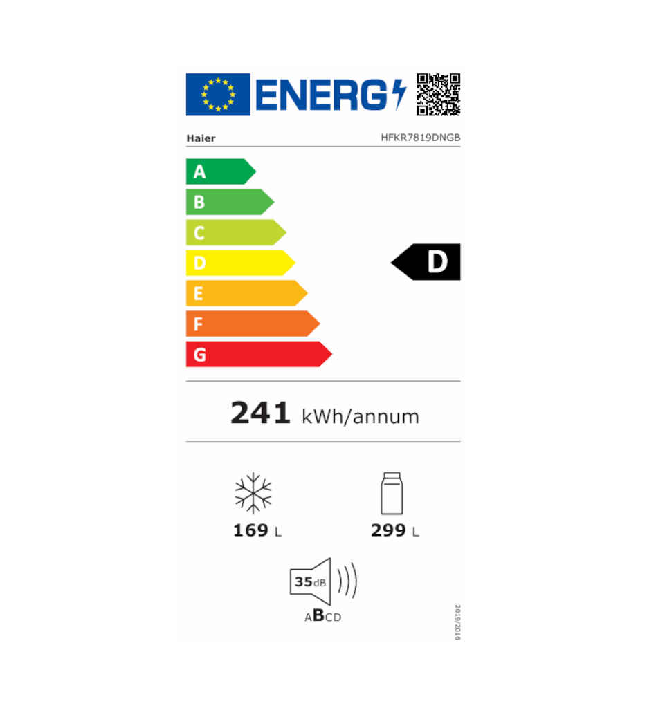 REF. MULTIPORTES 468L NO FROST D °HAIER HFKR7819DNGB