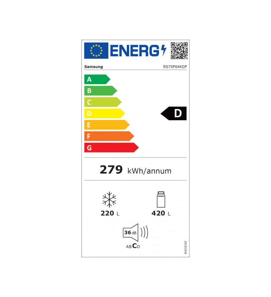 REF. US 640L NO FROST D °°°SAMSUNG RS70F64KDF