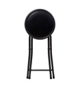 Tabouret pliant PVC noir JJA 140291A