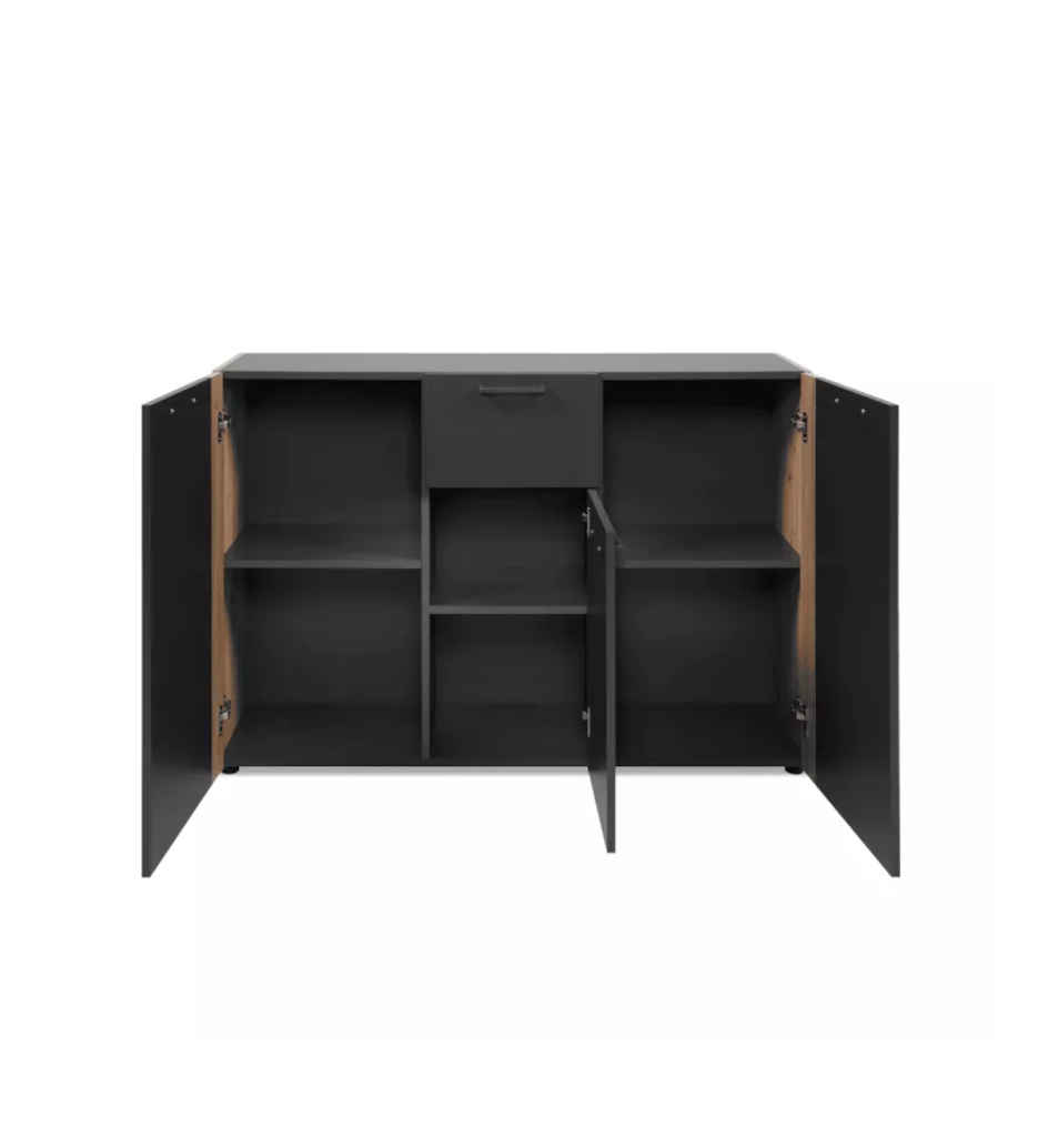 #Rangement Cento  Gris anthracite / Chêne artisan FIN  004027