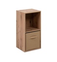 #1er Prix-Etagère avec panier Arvika 2 niches  Chêne / beige FIN 3963