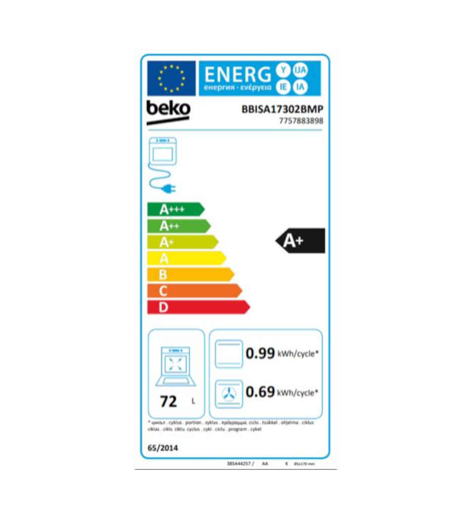 FOUR PYRO. 72L A+ °°BEKO BBISA17302BMP