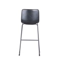 TABOURET BAR CLINT PU NOIR