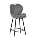TABOURET DE BAR TAUPE-16237TA -BURTON