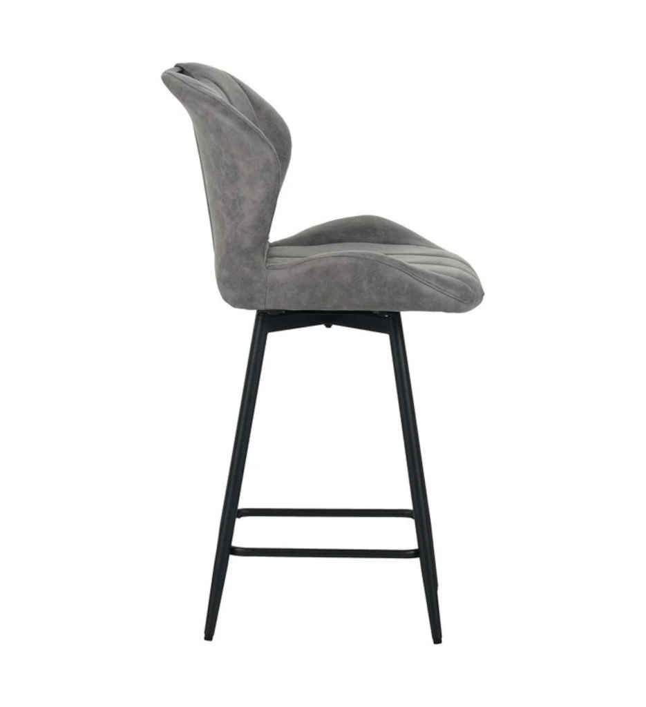 TABOURET DE BAR TAUPE-16237TA -BURTON