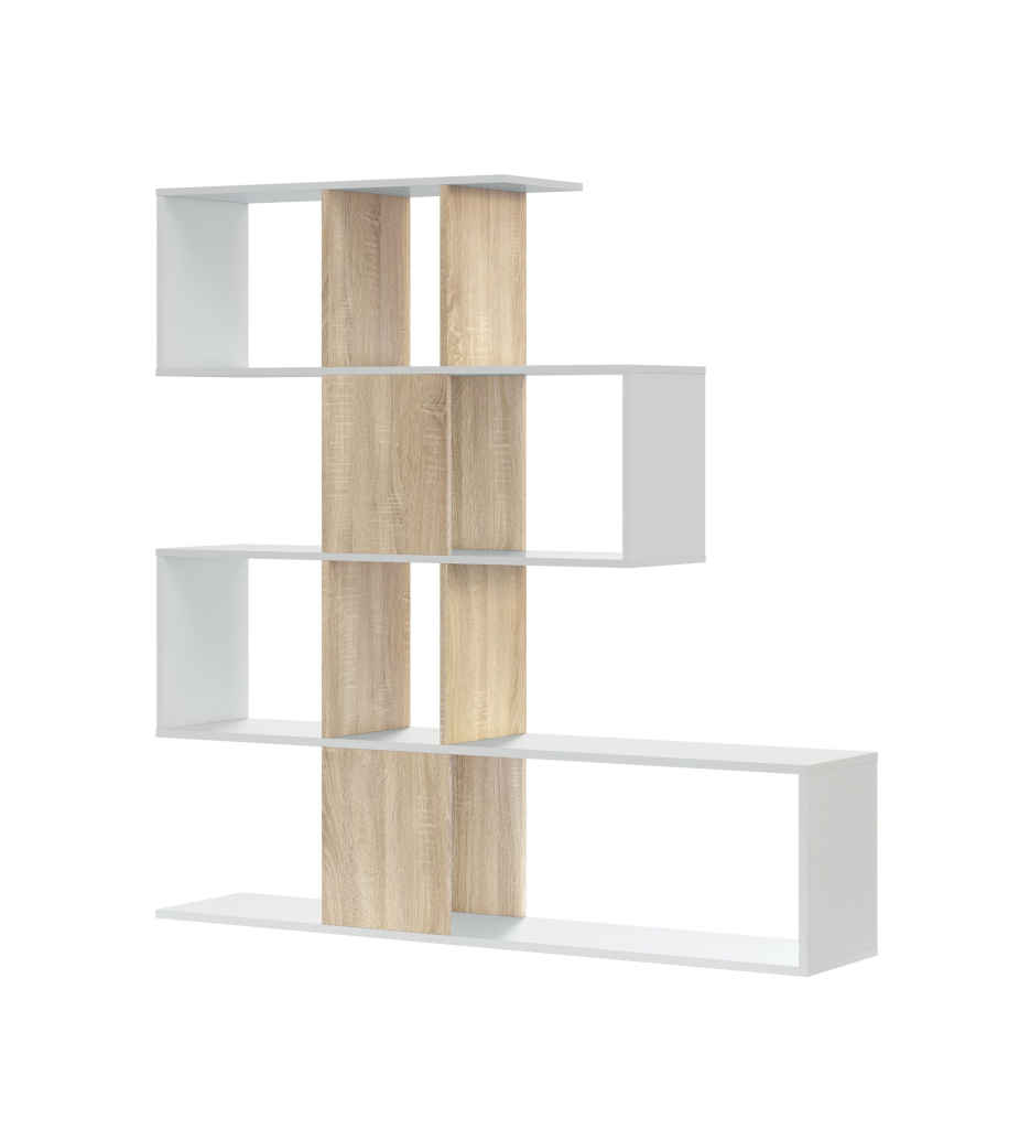 Bibliothèque BLANC ARTIK/CHENE CANADIEN ZIG ZAG 0F2251A
