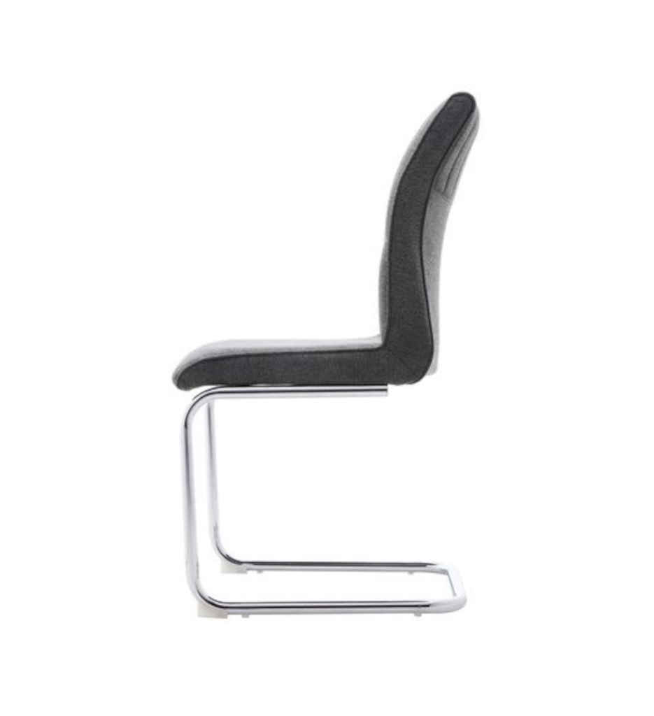 Chaise tissu LEXY GRIS