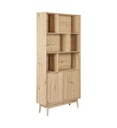 #* Bibliotheque LOMOCO GASPARD Chêne naturel
