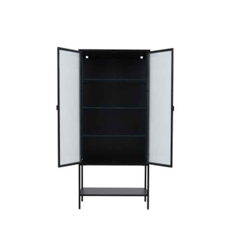 #* Vitrine en verre 2 portes LOMOCO VIDRIO coloris noir