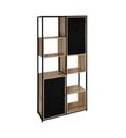 #* Bibliotheque SCANO chêne et noir