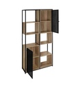 #* Bibliotheque SCANO chêne et noir